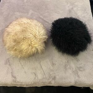 Real lamb fur pillows ( set of 2)